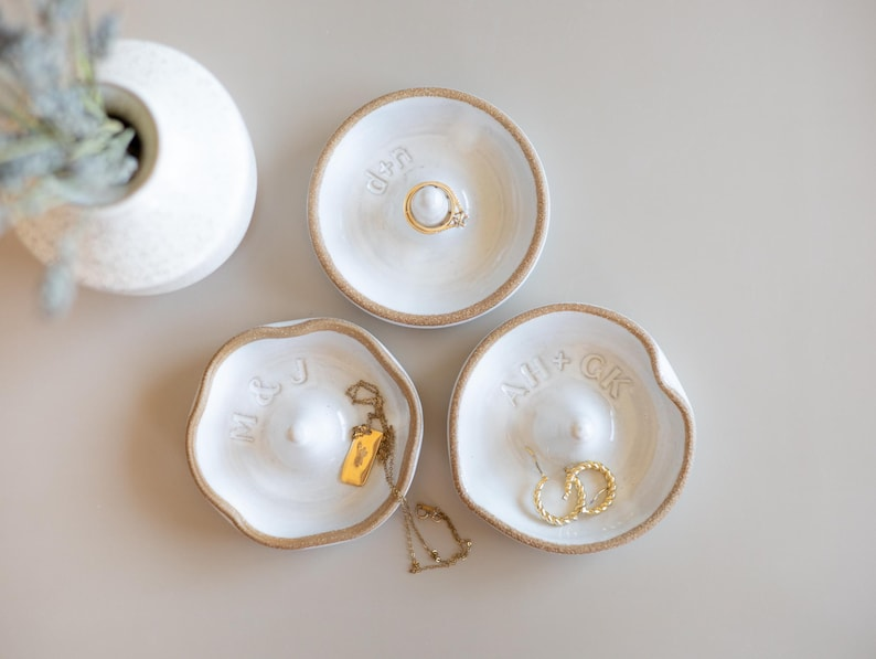 AbbyCeramics Handmade Ceramic Heart Ring Holder Dish